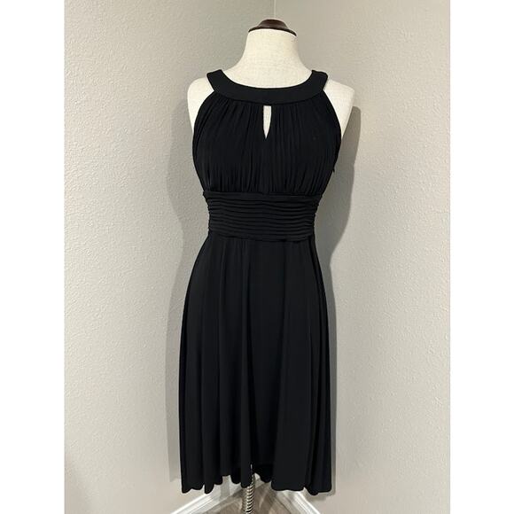 Sangria High Low Sleeveless Midi Dress Black Size 12 - Picture 1 of 10